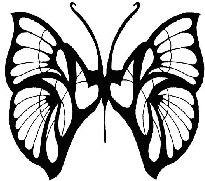 free butterfly tattoo pattern or design